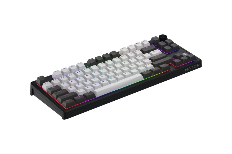 HATOR Skyfall Pro Wireless 80 tastatur Spil USB + RF Wireless + Bluetooth QWERTY US engelsk Sort, Gr� #4