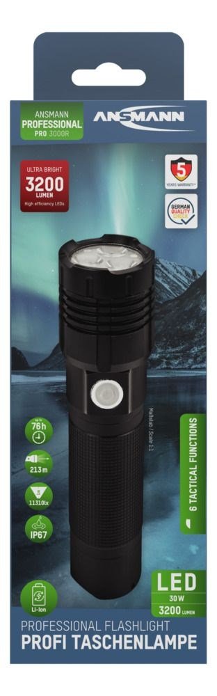Ansmann Pro 3000R Torch Metal, 3x10W LED      1600-0445 #15