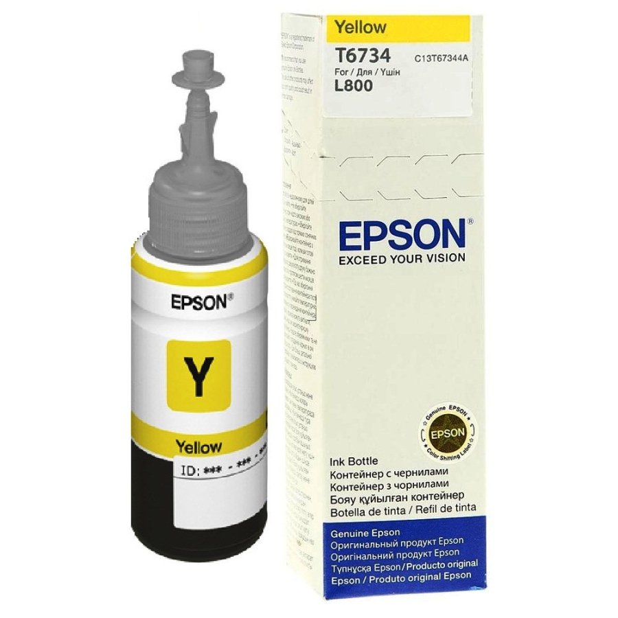 Epson T6734 blkpatron 1 stk Original Standard udbytte Gul #1