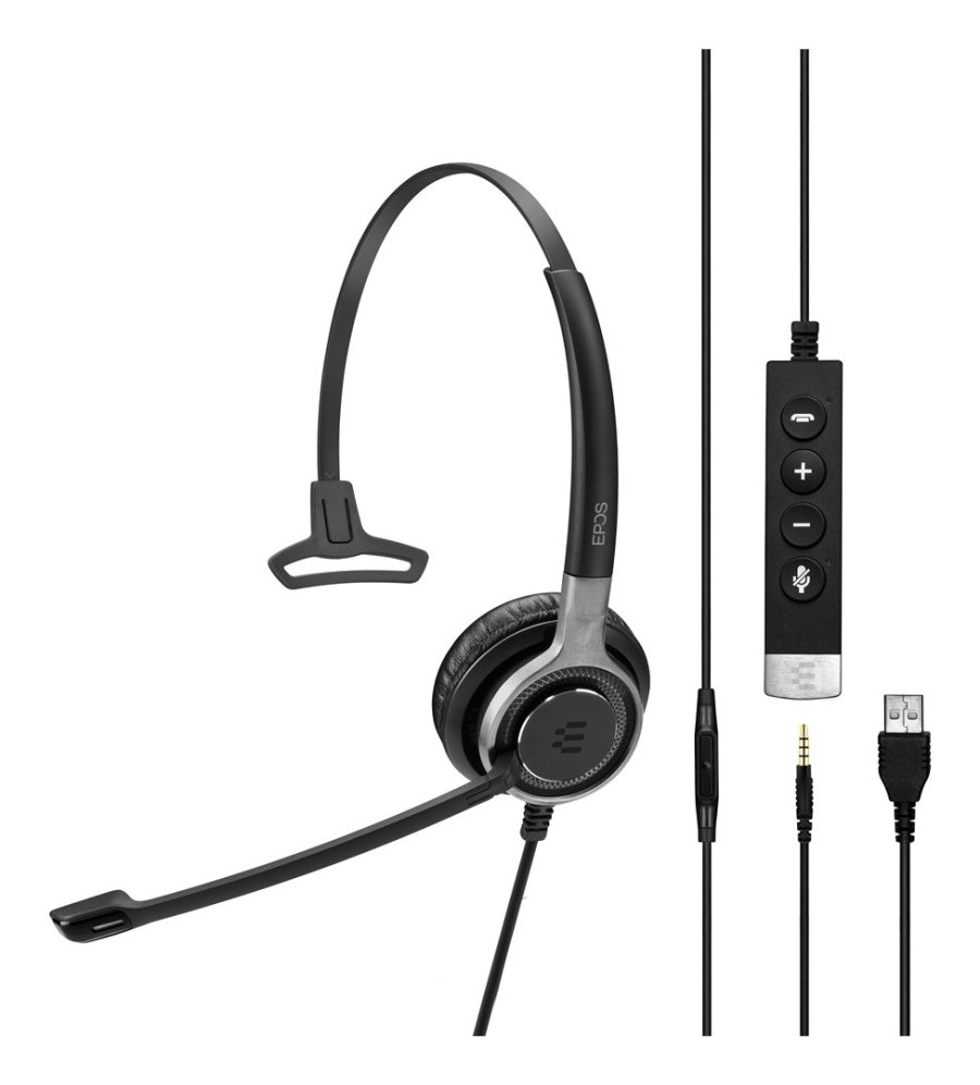 EPOS Sennheiser Headset Impact SC 635 USB-A 3,5mm USBA 3,5mm mono black silver (1000643) #7