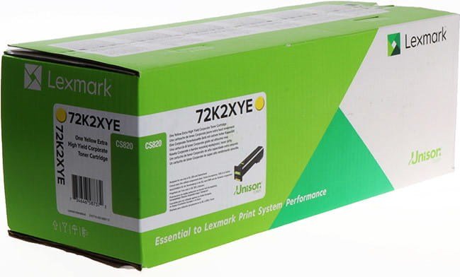 Lexmark 72K2XYE tonerpatron 1 stk Original Gul #1