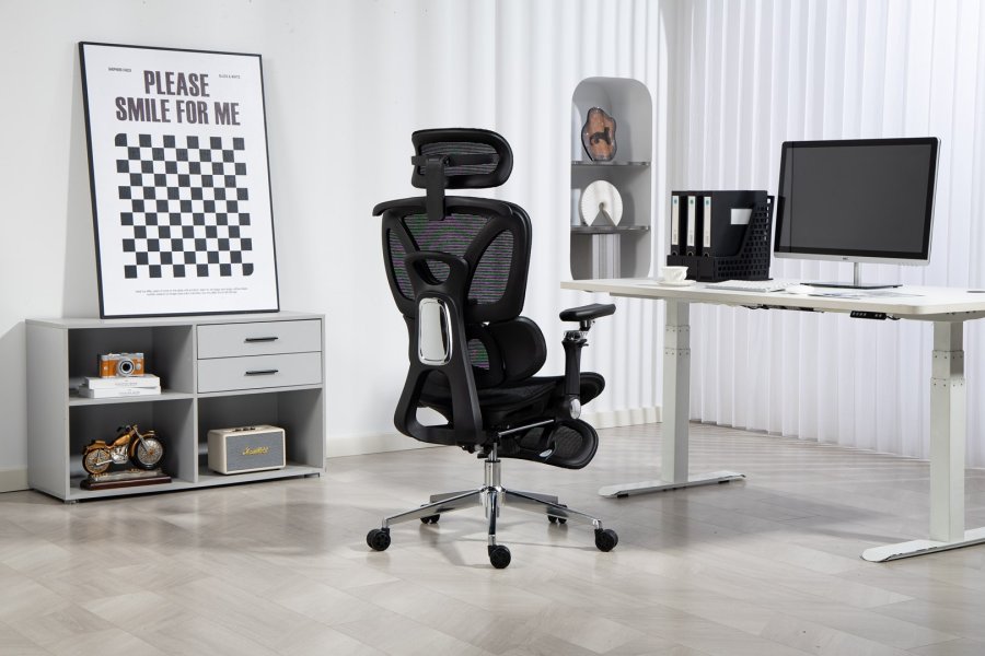 Activejet ergonomisk kontorstol YK848 sort #44