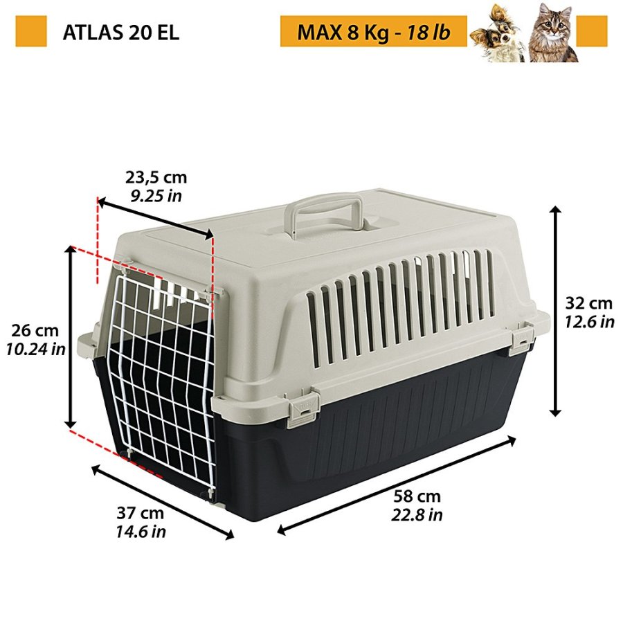 FERPLAST Atlas 20 EL - Kledyrsbus, gr, sort #2