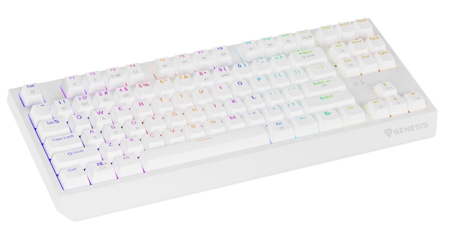 GENESIS Thor 230 TKL tastatur Spil USB + RF Wireless + Bluetooth QWERTY US engelsk Hvid #17