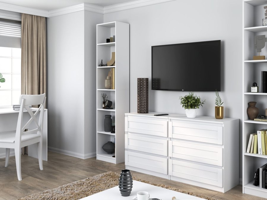 Topeshop W40 PAFOS BIA glasskab Hvid #4