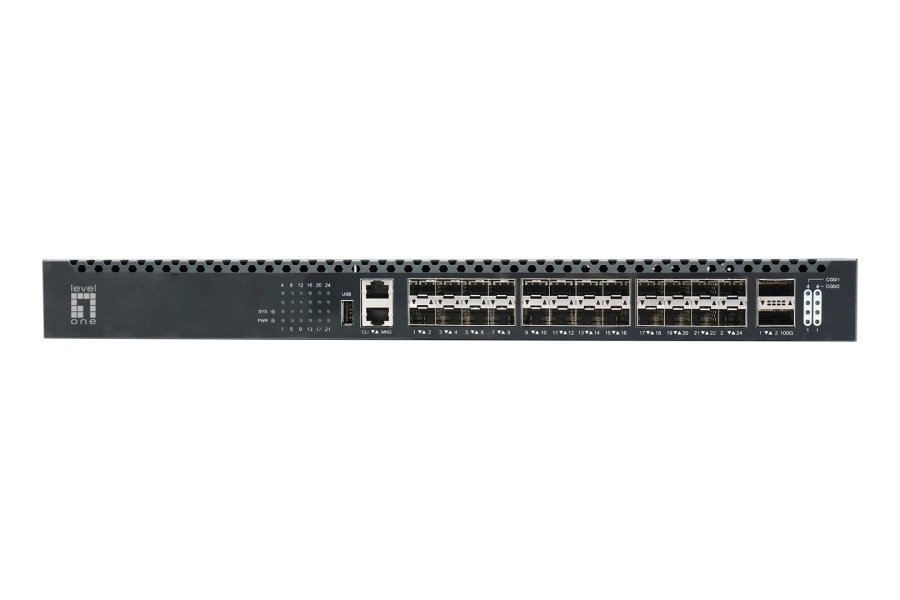 LevelOne XQS-3126 netv�rksswitch Administreret L3 Sort #2