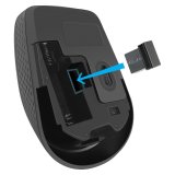 MOUSE DEFENDER TIANA MB-055 RF BEZPRZEWODOWA SILENT CZARNA 1000dpi 3P #2