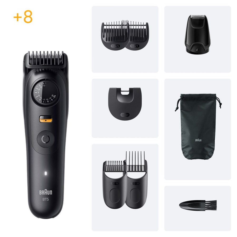 Braun BeardTrimmer 5 BT5560 skg trimmer Batteri 40 2 cm Vd og tr Sort #3