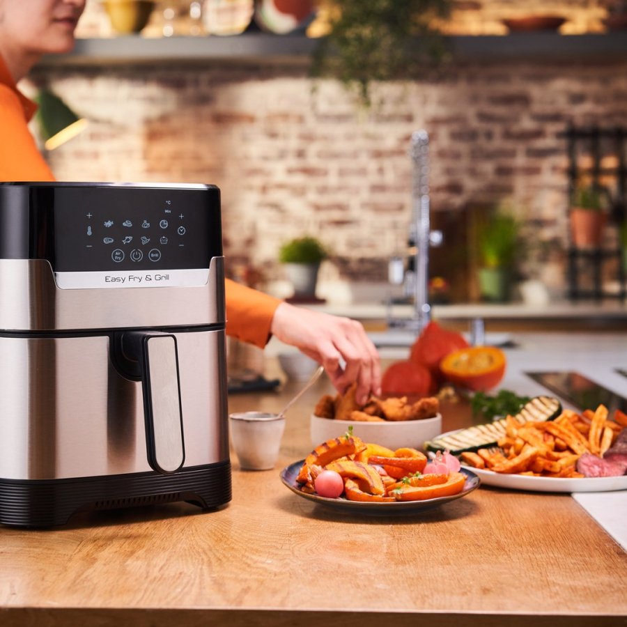 Tefal Easy Fry & Grill EY505D Enkelt 4,2 L Enkeltstende 1550 W Varmluftsteger Rustfrit stl #11