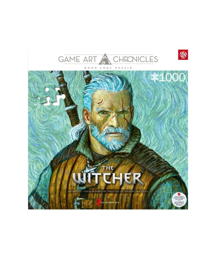 Good Loot Game Art Chronicles Puzzle: The Witcher Geralt & Vincent van Gogh (1000 elementer) #1