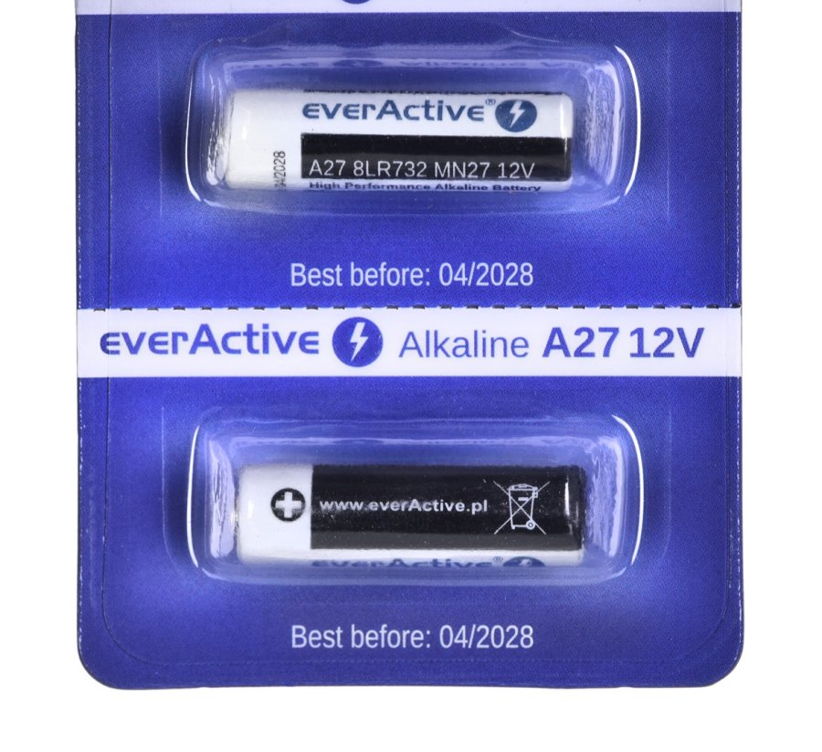 5 x everActive 27A 12V alkalinebatterier - blister 5 stk. #5