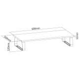 Techly ICA-MS 600TY skrmbeslag og -stativer Skrivebord Sort #4