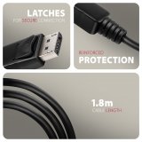 Axagon RVD-HI20C2 videokabel adapter 1,8 m DisplayPort HDMI Sort #4