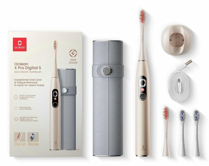 Oclean X Pro Digital Set Voksen Sonisk tandbrste Guld #1