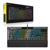 Corsair K100 RGB Optical-Mechanical Gaming tastatur Spil USB QWERTZ Tysk Sort #22