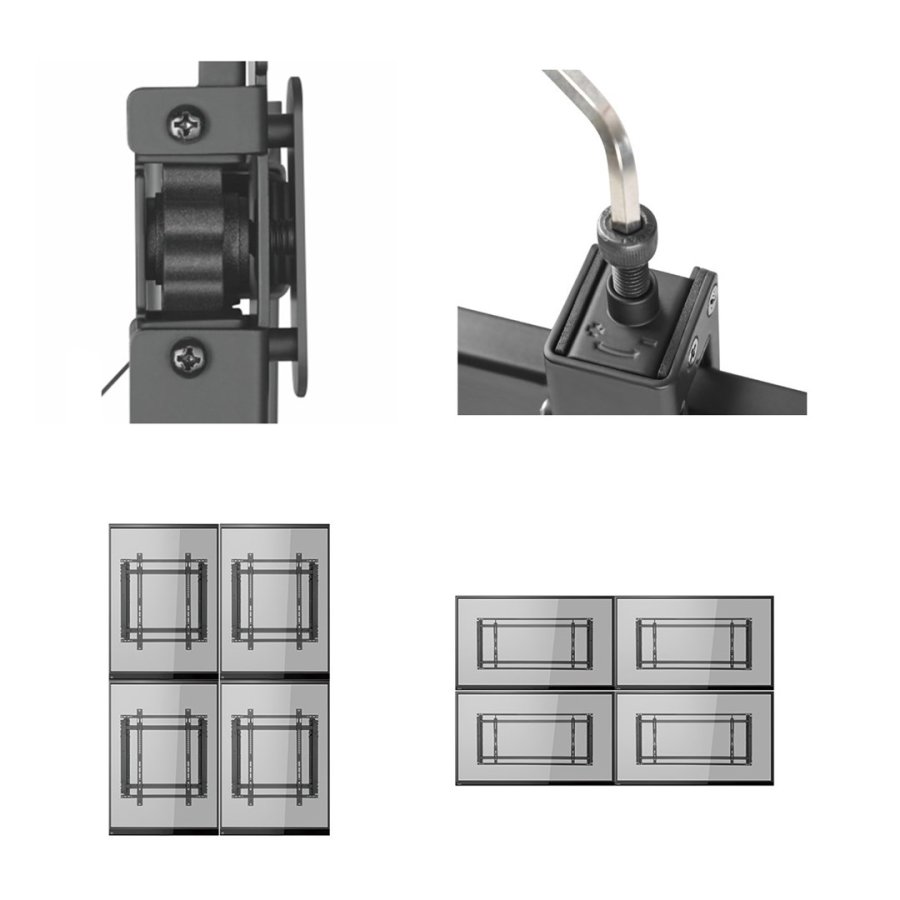 Maclean MC-845 TV Video Wall Bracket 46 