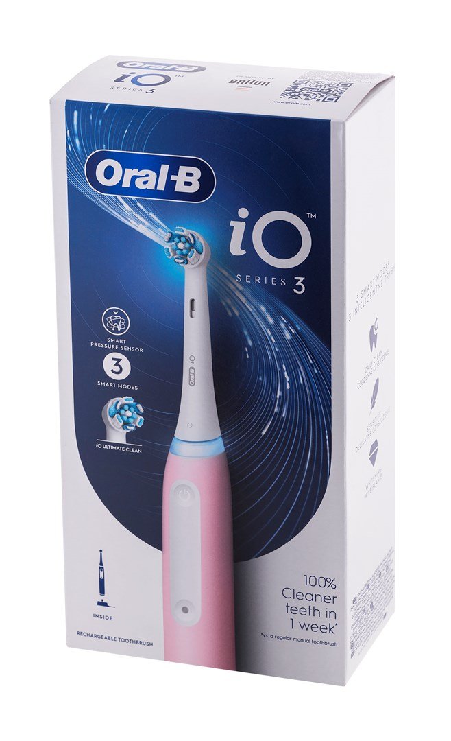 Elektrisk tandbrste ORAL-B iO Series 3 Blush Pink magnetisk Lyserd #6