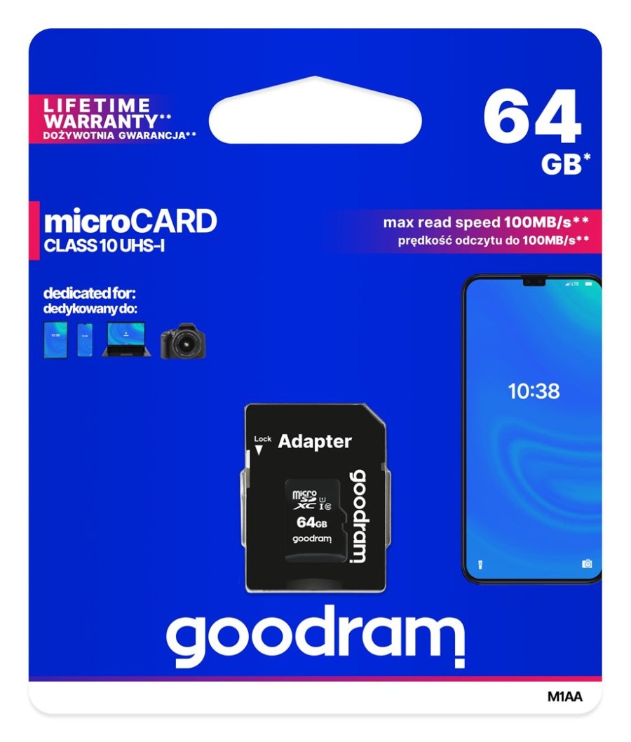 Goodram M1AA-0640R12 hukommelseskort 64 GB MicroSDXC Klasse 10 UHS-I #7