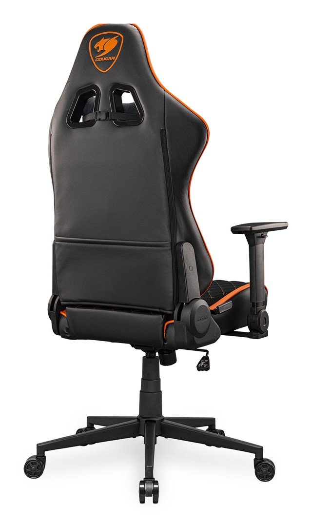 COUGAR CGR-A2F Universal gamingstol Polstret vatteret s�de Sort, Orange #6