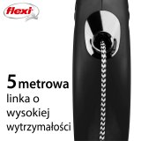 Flexi New CLASSIC 5 m Sort Hund Fleksibel hundesnor #2