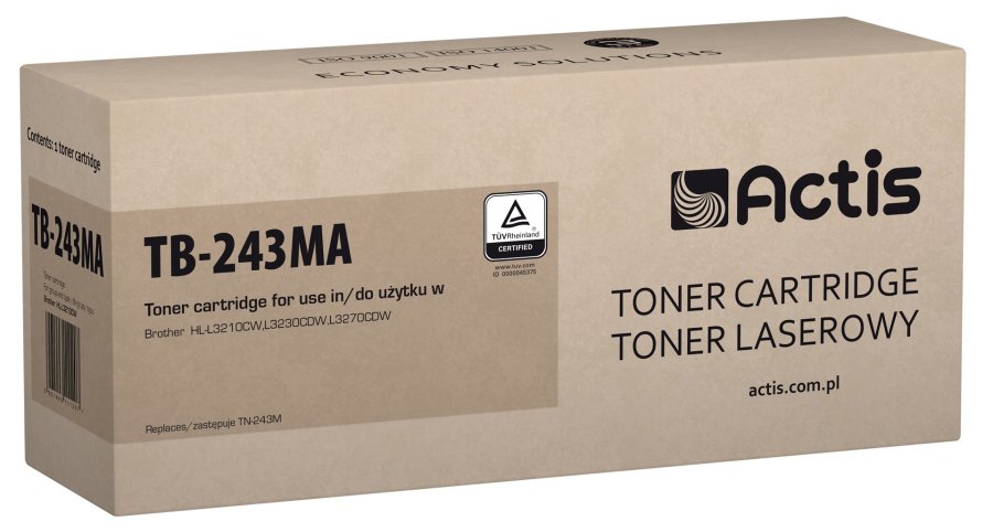 Actis TB-243MA (erstatning Brother TN-243M; Standard; 1000 sider; rd) #1