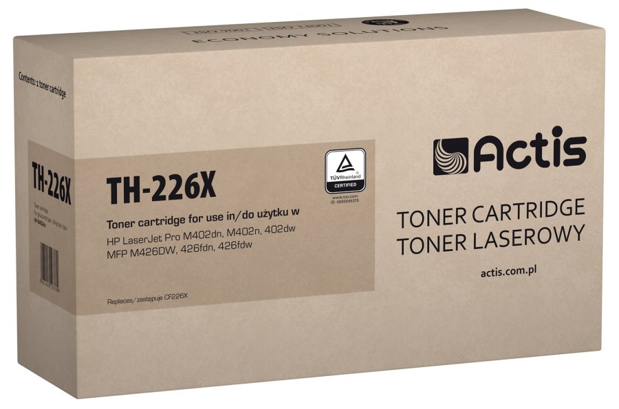 Actis Tonerpatron TH-226X (erstatning HP 226X CF226X; Standard; 9000 sider; sort) #1