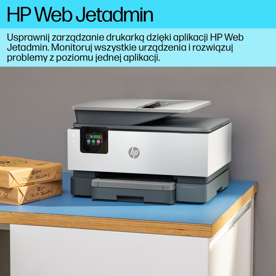 HP OfficeJet Pro 9120b Trdlst All-in-One Farve Printer, Tosidet print; Kopimaskine, scanner #6