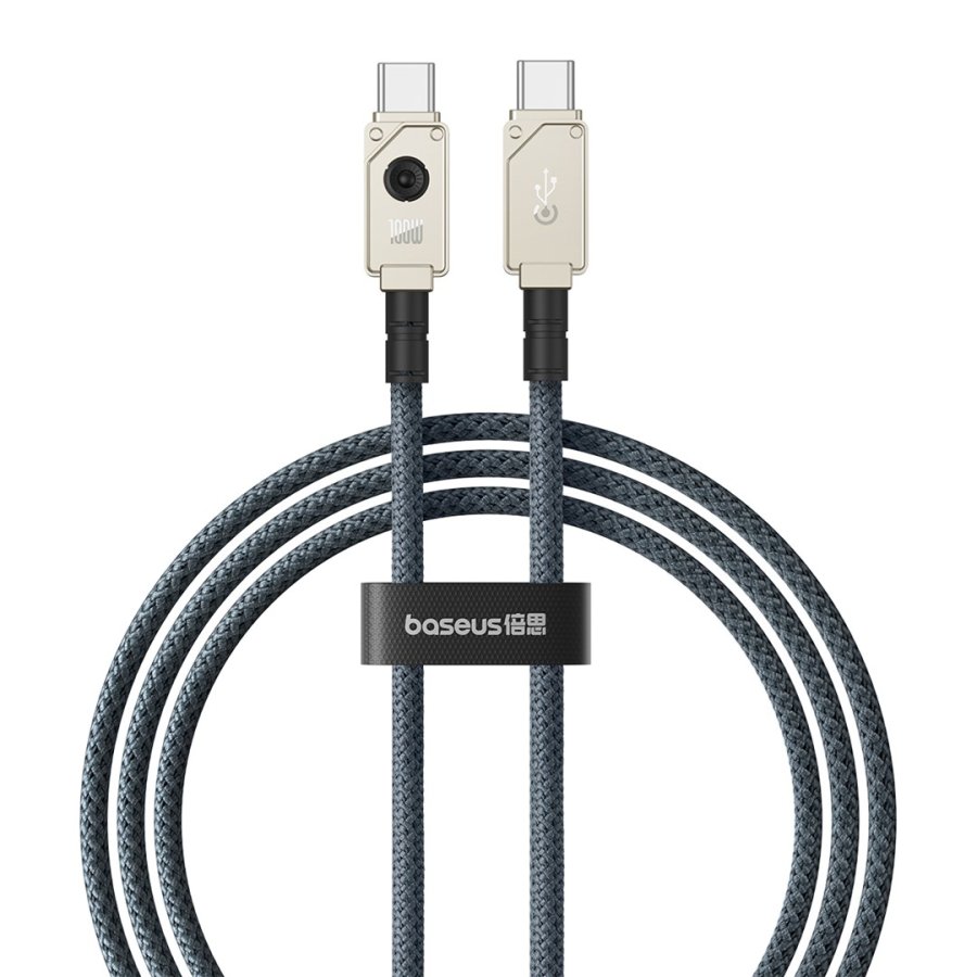 Baseus Unbreakable USB C til USB C-kabel 1 m 100 W hvid #1