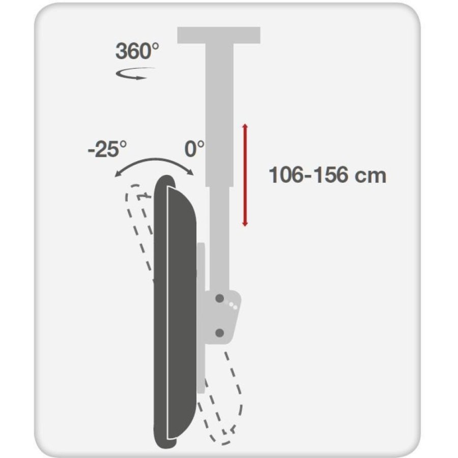 Techly ICA-CPLB 946L skrmbeslag til skiltning 177,8 cm (70