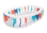 Bestway 54066 swimmingpool til over jorden Oppustelig pool Oval 542 L Flerfarvet #1
