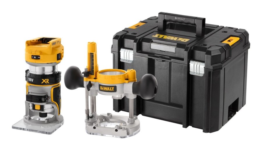DeWALT DCW604NT-XJ router og overfrser Sort, Gul 25500 rpm #1