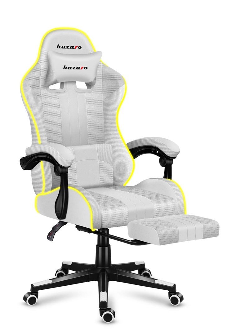 HUZARO FORCE 4.7 RGB White GAMING STOL #12