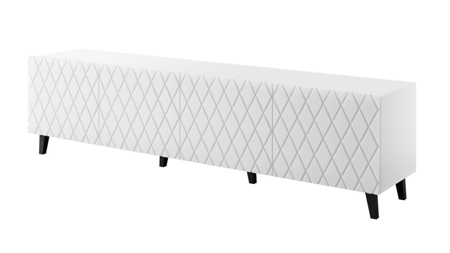RTV-skab ASTI 200x42x52 hvid mat #1