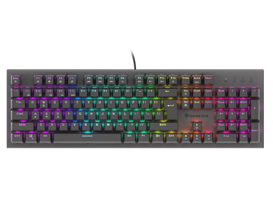 GENESIS Thor 303 tastatur Spil USB QWERTY US International Sort #1