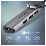 Axagon HMC-H3A dockingstation Ledningsfrt USB 3.2 Gen 1 (3.1 Gen 1) Type-C Slv #5