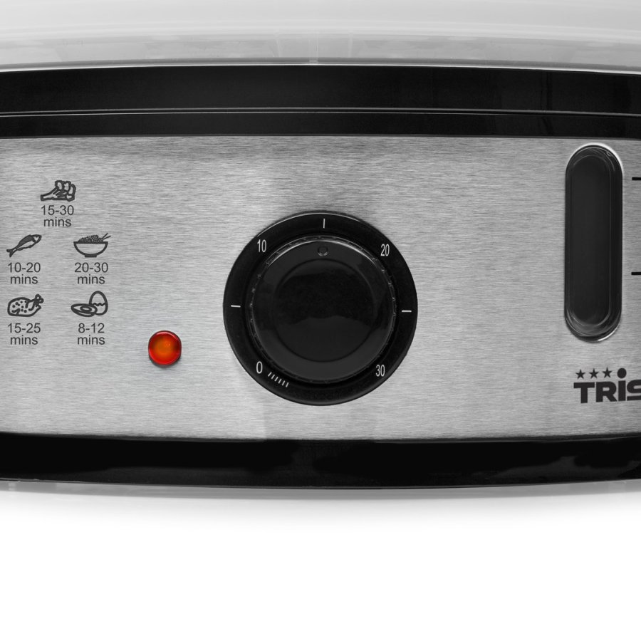 Tristar VS-3914 dampkoger 3 kurv(e) Bordplade 1200 W Sort, Rustfrit stl, Gennemsigtig #7