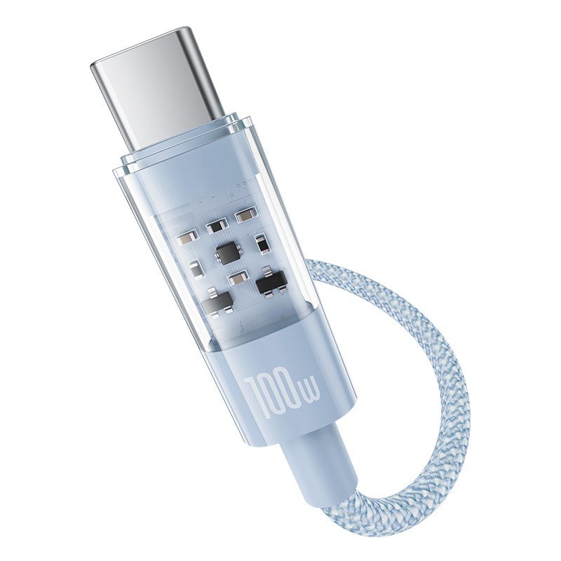 Baseus Gem USB C til USB C hurtigopladningskabel 2 m 100 W Bl #3