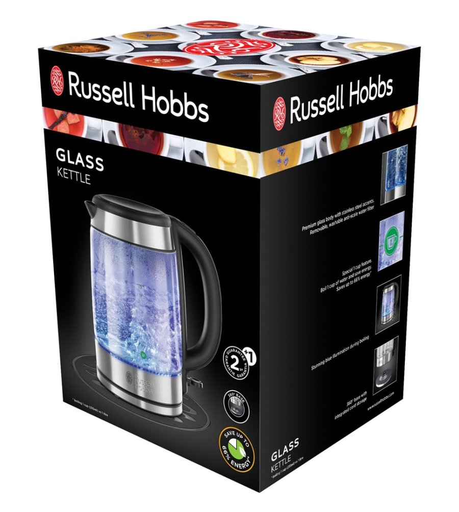 Russell Hobbs 21600-57 elkedel 1,7 L 2200 W Rustfrit st�l, Transparent #5