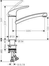 Hansgrohe Focus Rustfrit st�l #5