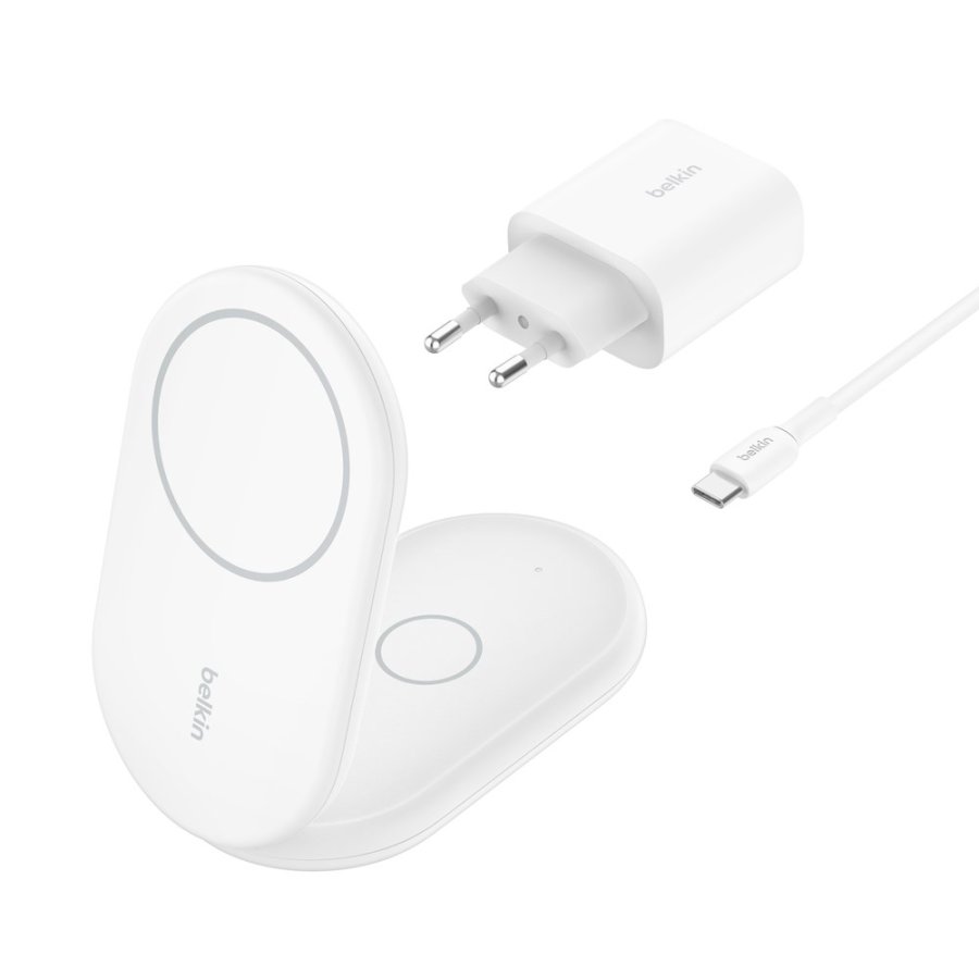 Belkin BoostCharge Hovedtelefoner, Smartphone Hvid USB Trdls opladning Hurtig opladning Indendrs #1