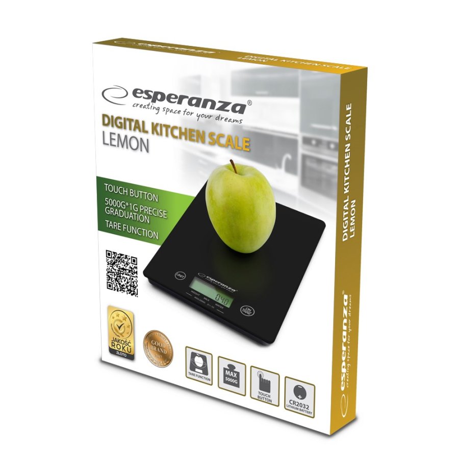 Esperanza EKS002K Elektronisk kkkenvgt Sort bordplade-rektangel #3