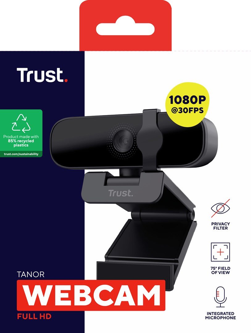 Trust Tanor - 1080p Full HD-webkamera (sort) #6
