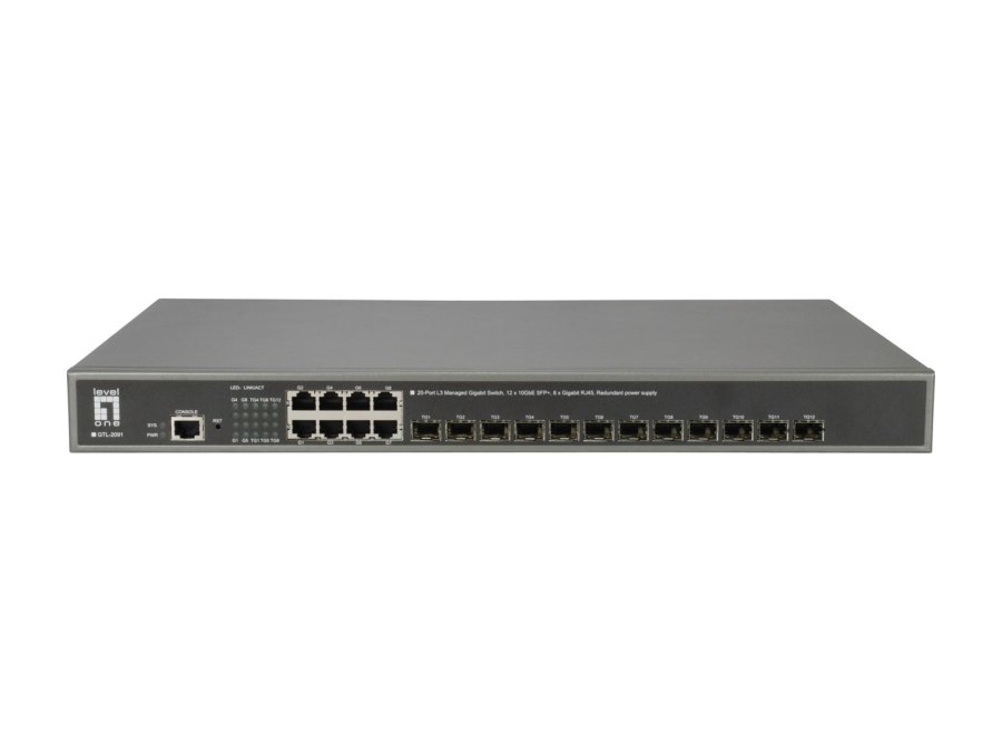 LevelOne GTL-2091 Administreret L3 Gigabit Ethernet (10/100/1000) Gr� #1