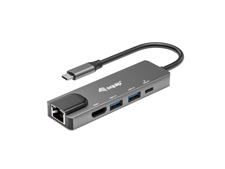Equip 133489 dockingstation Ledningsf�rt USB 3.2 Gen 1 (3.1 Gen 1) Type-C Gr� #1