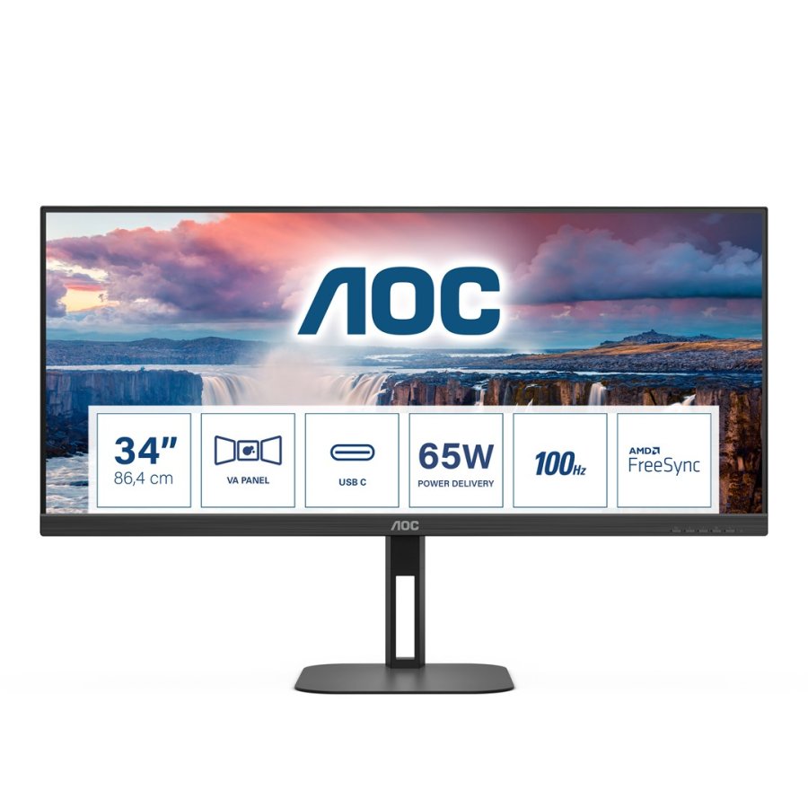 AOC V5 U34V5C/BK computerskrm 86,4 cm (34
