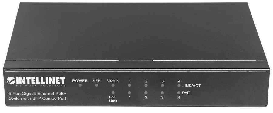 Intellinet 561174 netvrksswitch Gigabit Ethernet (10/100/1000) Strm over Ethernet (PoE) Sort #4