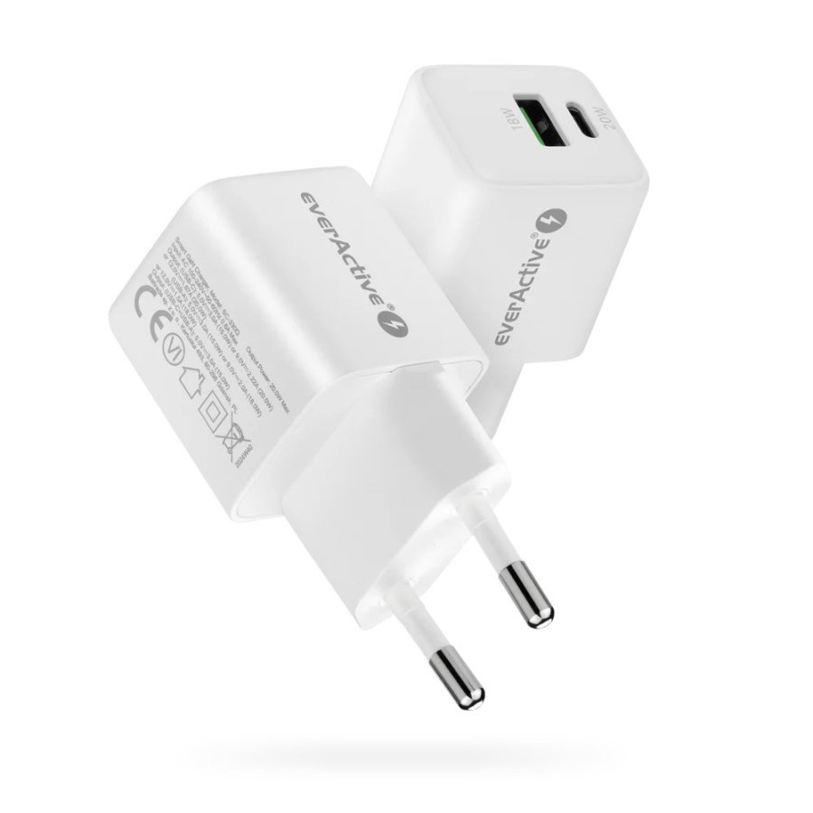 Charger 1 x USB, 1 x USB-C Quick Charge 3.0 20W white #6