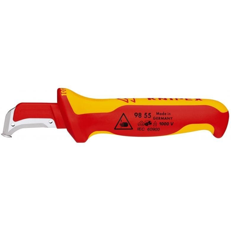 Knipex 98 55 SB hobbykniv Rd, Gul Fast klingekniv #1