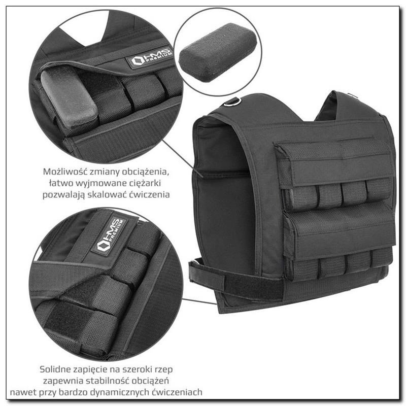HMS Fitness KTO16 vgtvest Stl Sort #2