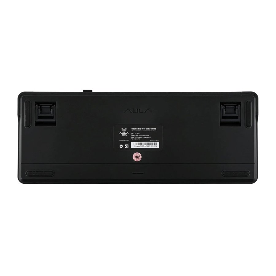 AULA Gasket F87 Pro Tastatur Sort Cyan Bl� GrayWoodV4 RGB #3